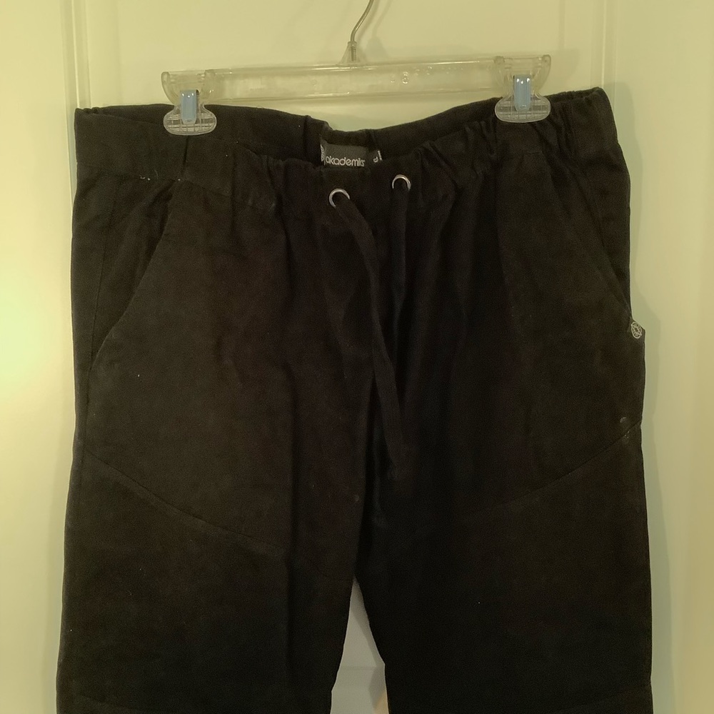 Akademiks Joggers Mens Black XL Hip Hop 90s 34” Waist - Picture 2 of 5
